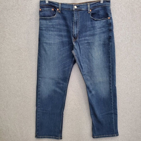 Levi's Men Jeans38x30 Blue Denim 505 Series Dark Wash Slim Straight - Picture 1 of 9